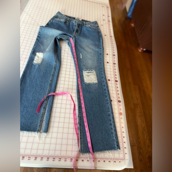 Anthropologie Avic Les Filles NWT size 27 distressed stretch denim jeans - Picture 7 of 16